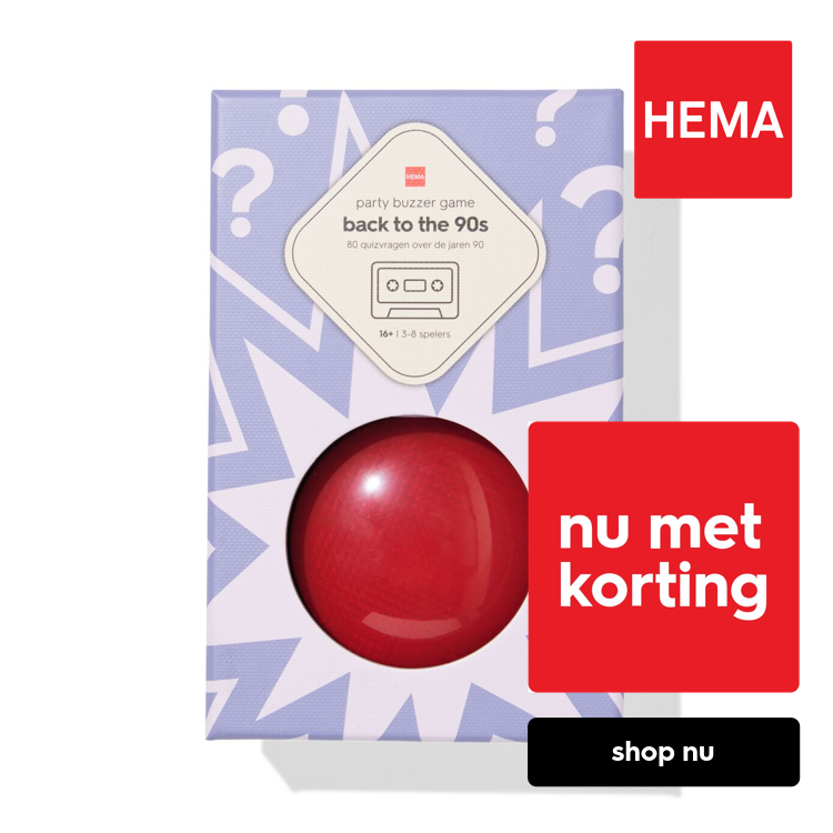 HEMA Pubquiz '90s met buzzer