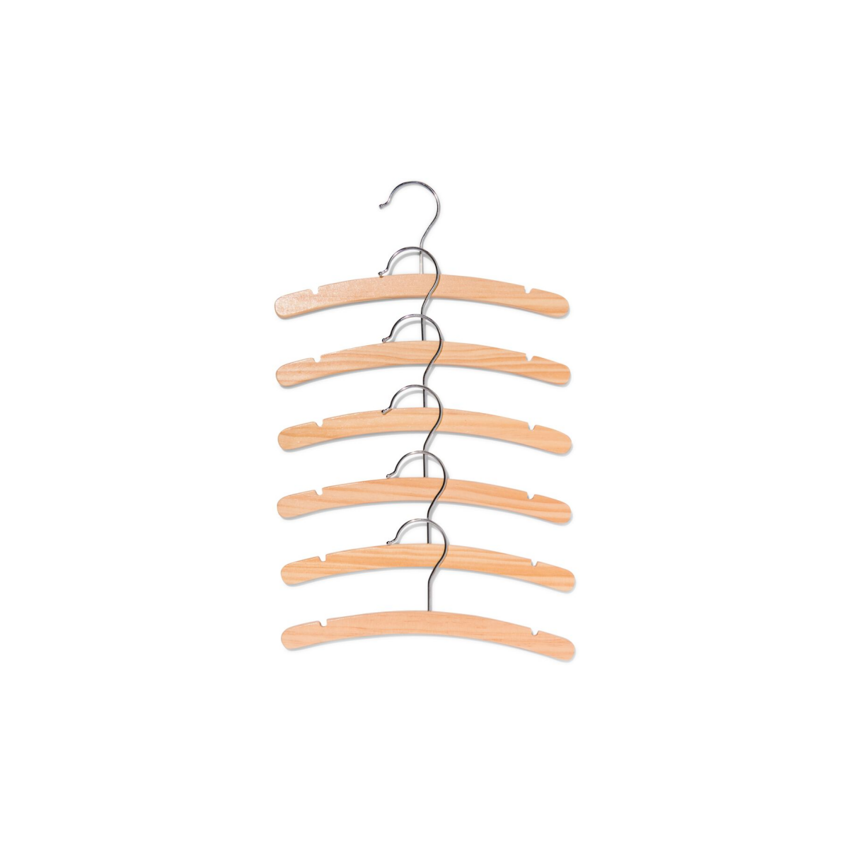 HEMA Babykleerhangertjes hout - 6 stuks (hout)