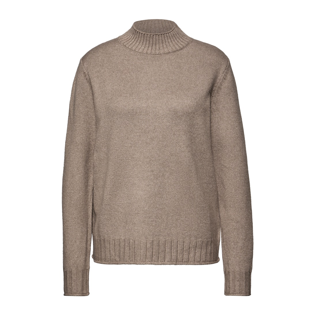 Street One Damen - Basic Turtleneck Pullover Mocha Glow Mel. - Gr. - 36 - Bild 2