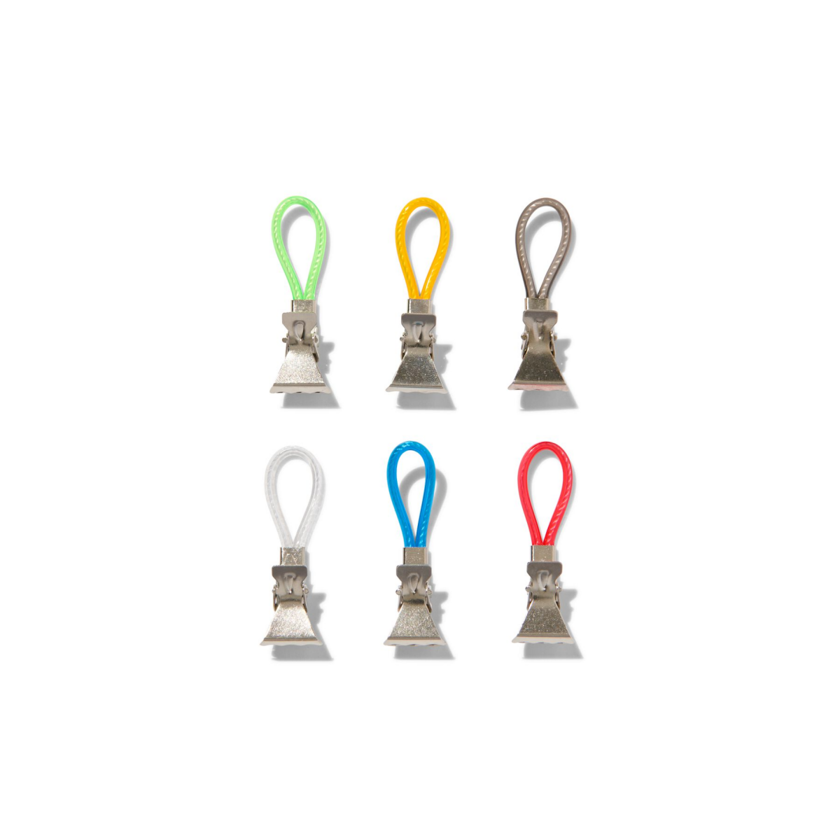 HEMA HEMA Theedoek Clips - 1.5 X 5.5 - Gekleurd (multicolor)