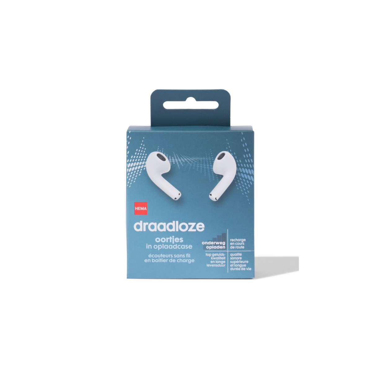 HEMA HEMA Draadloze Oortjes In Oplaadcase Wit