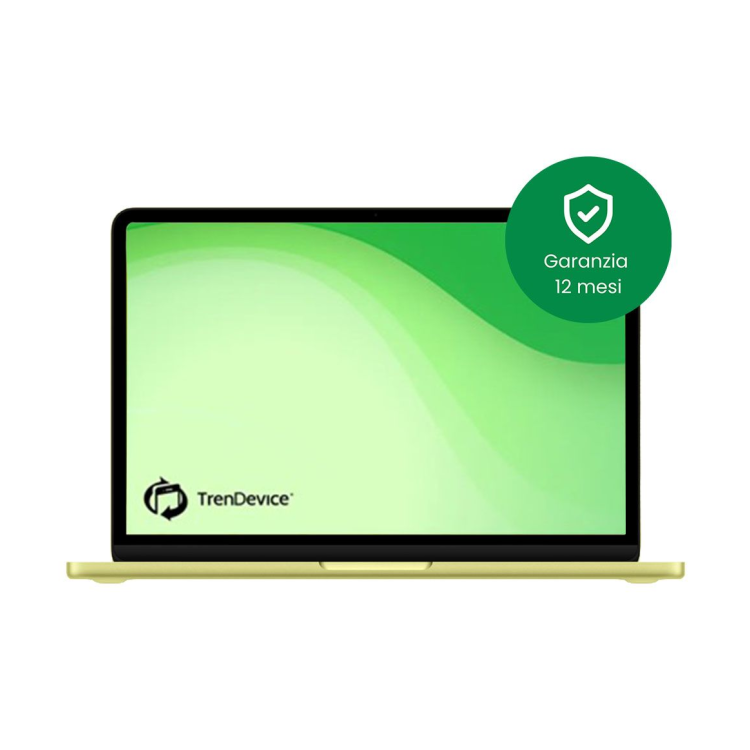 MacBook Neo 512 GB Giallo agrume A+ 8 GB A18 Pro CPU 6‑core - GPU 5‑core - Neural Engine 16-core Ricondizionato