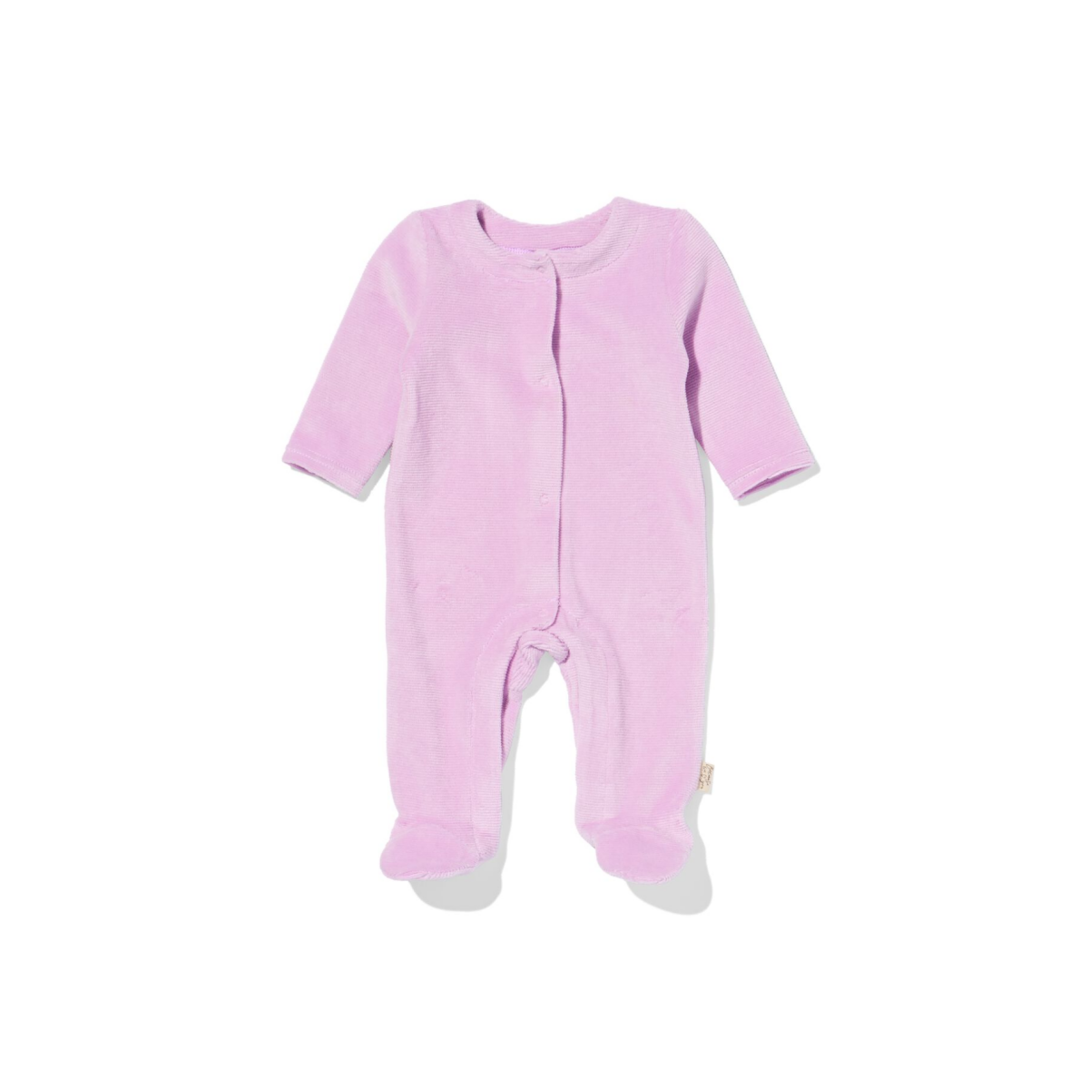 HEMA Newborn boxpakje rib velours paars (paars)