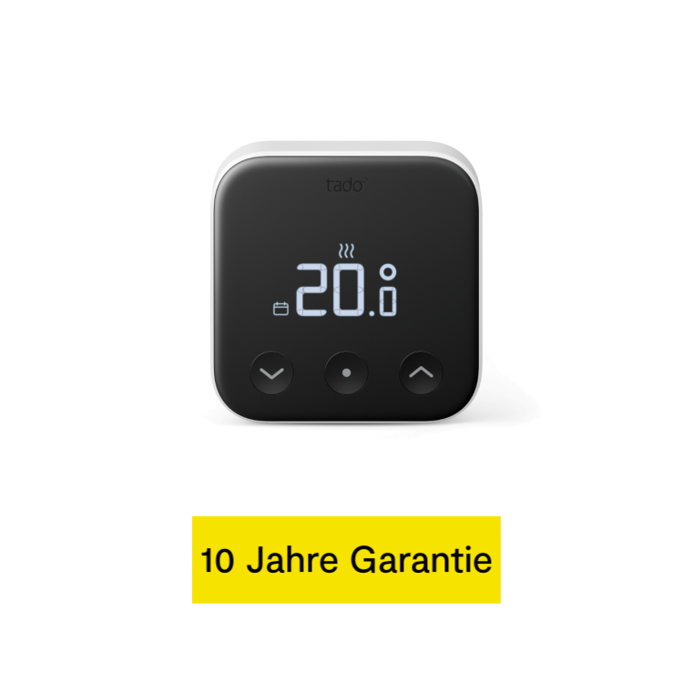 tado° X Smartes Thermostat für Fußbodenheizung und Einzelraumsteuerung (230V) - Schwarz