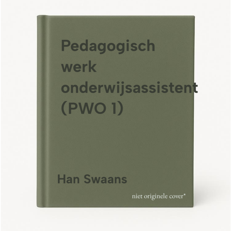 Pedagogisch Werk Onderwijsassistent (Pwo 1)