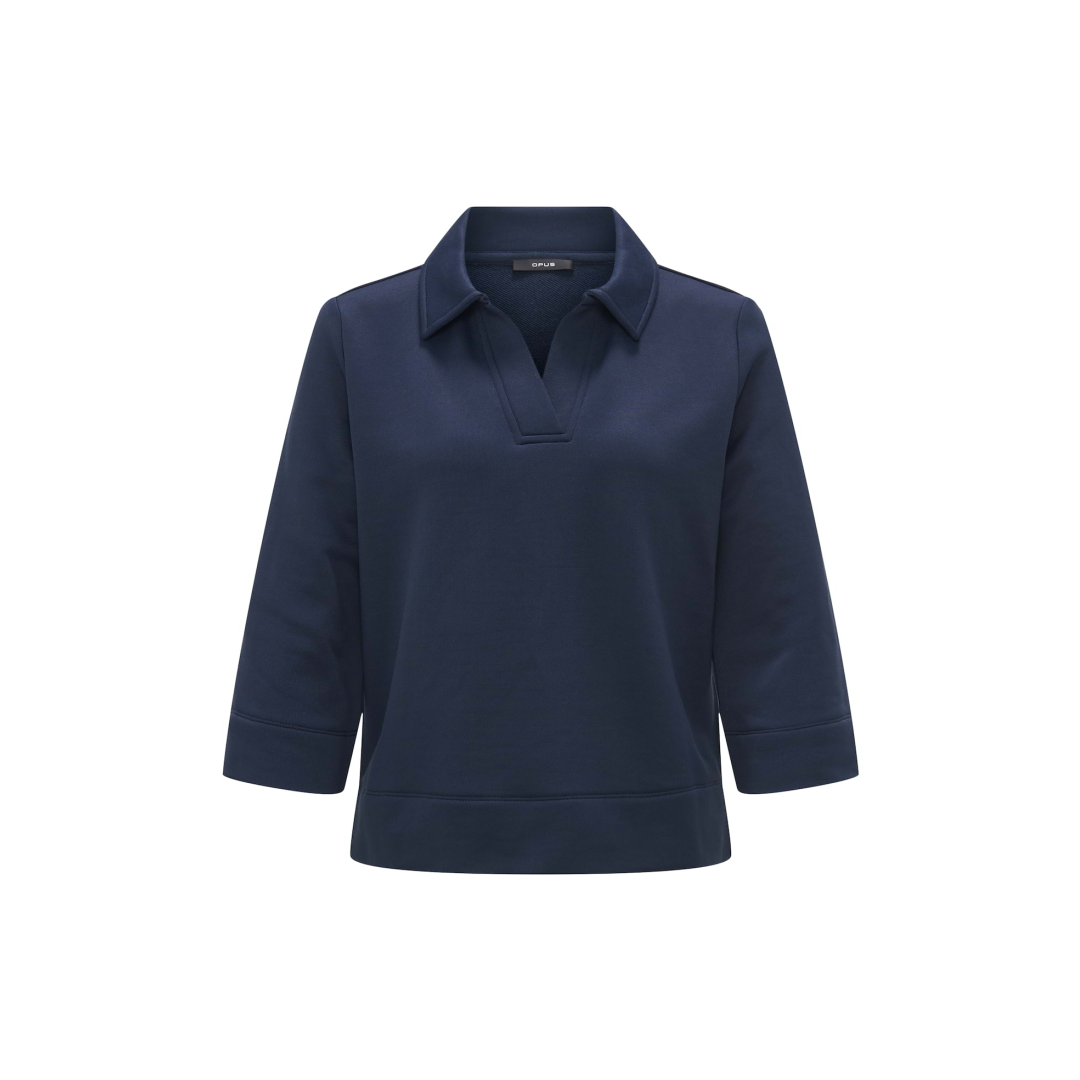 Opus - Damen Sweatshirt - Blau - Größe: 38 - bei Tara-M