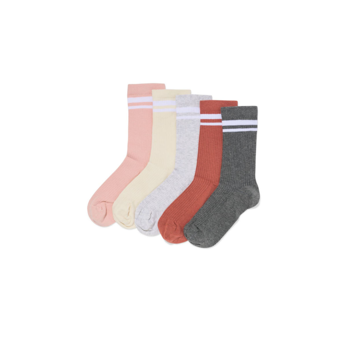 HEMA Damessokken Sportstrepen - 5 Paar
