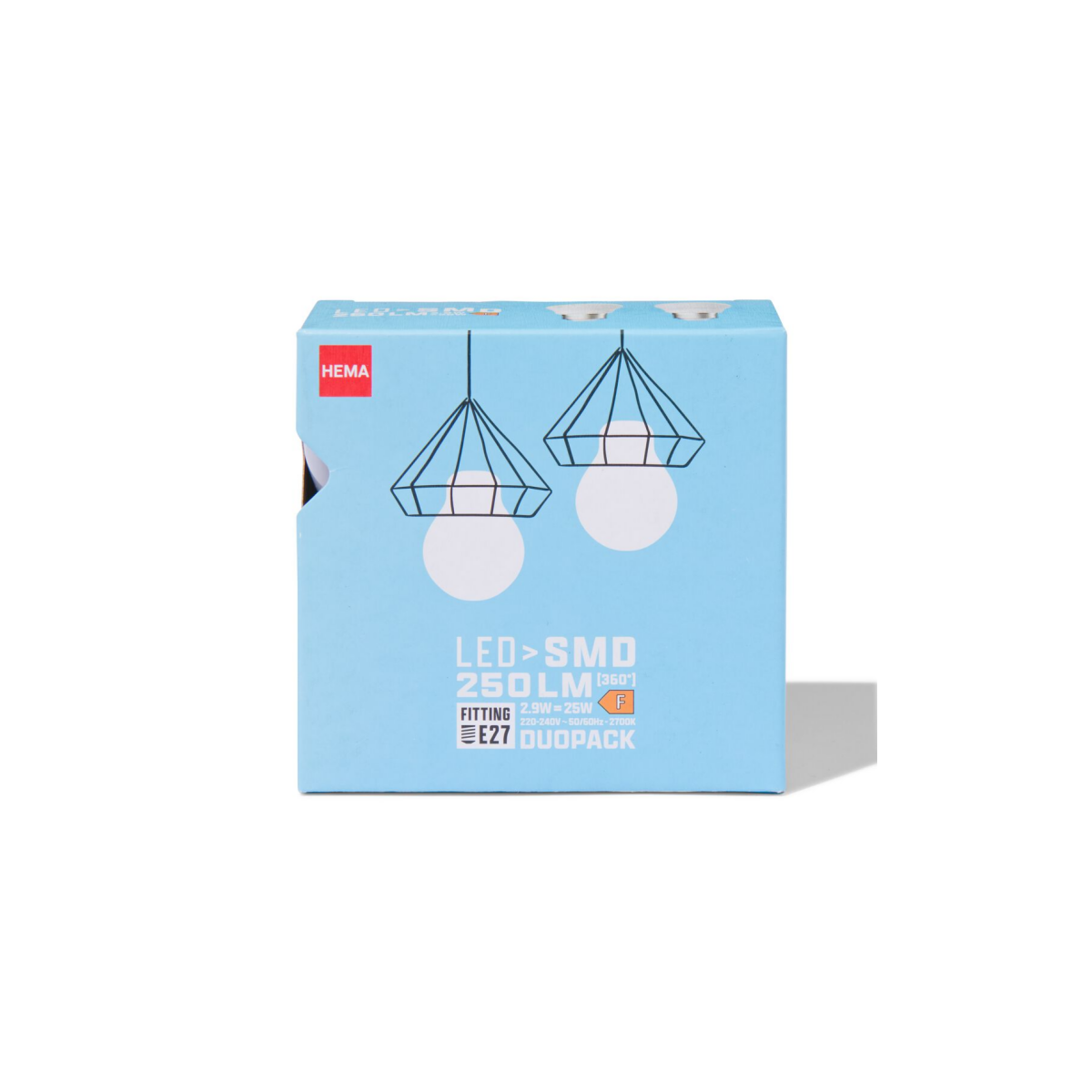 HEMA HEMA Led Kogel Smd E27 1.8W 250lm - 2 Stuks