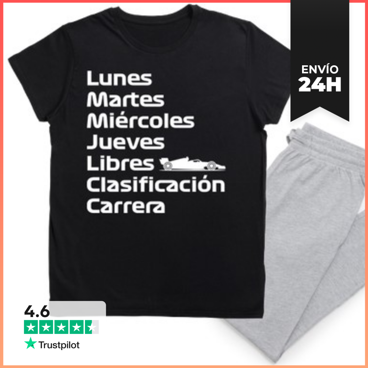 Pijama F1 SEMANA LIBRES CLASIFICACIÓN CARRERA LaTostadora