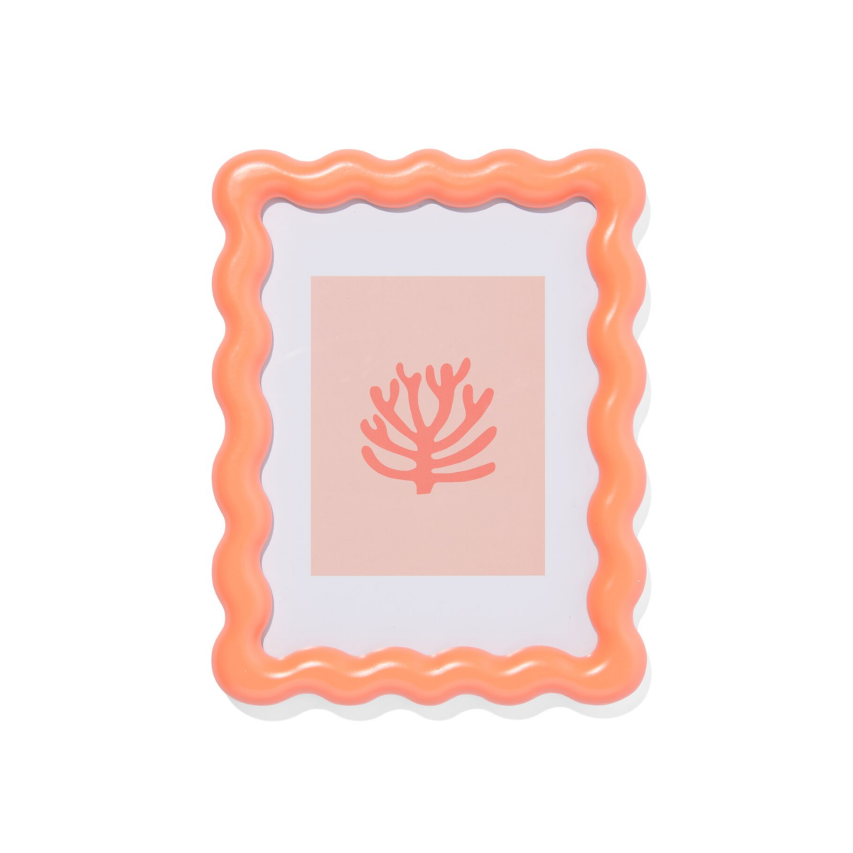 HEMA HEMA Fotolijst 15x20cm Koraal Hout Golven (koraalroze)