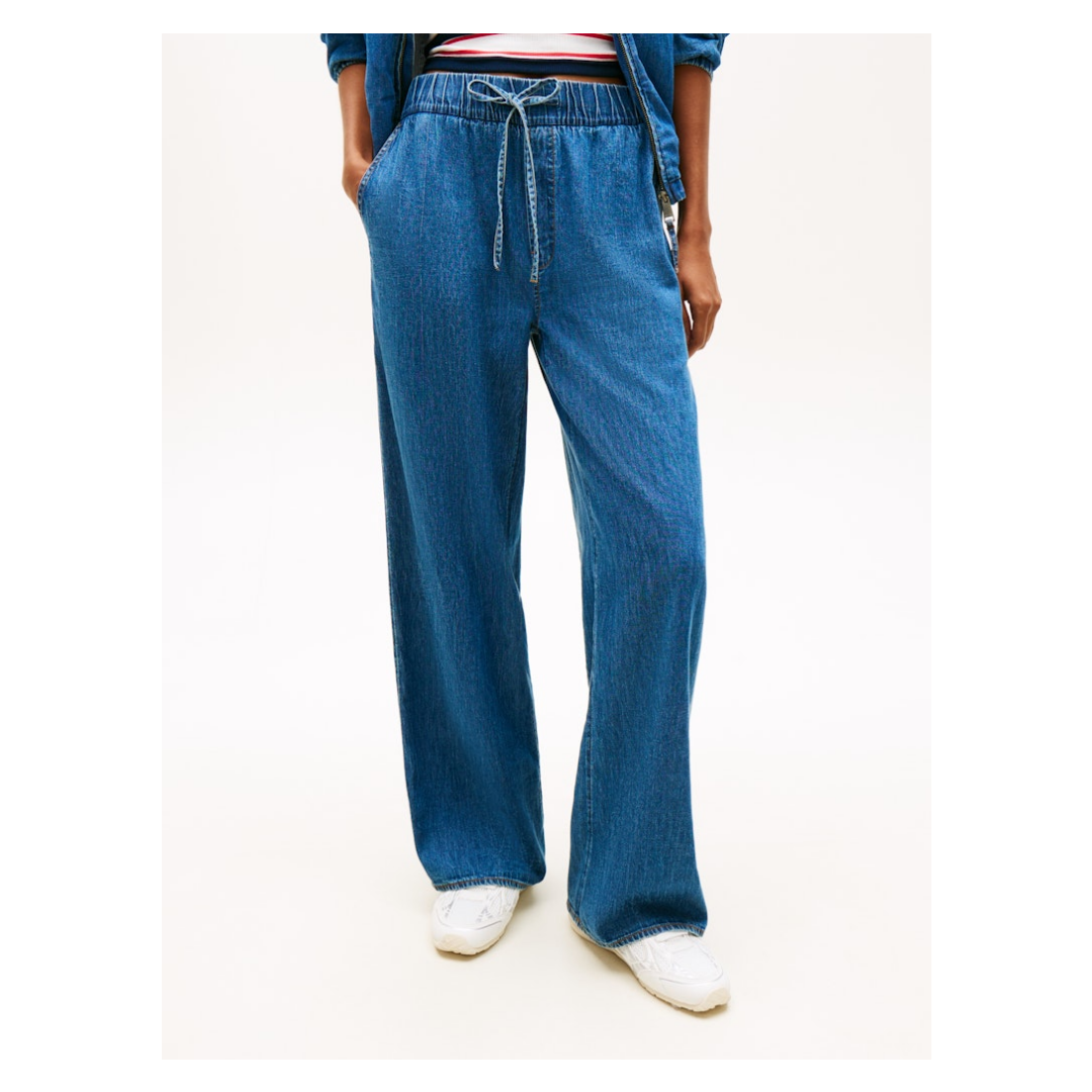 Tommy Jeans - Damen Hose - Blau - Größe: L - bei Tara-M