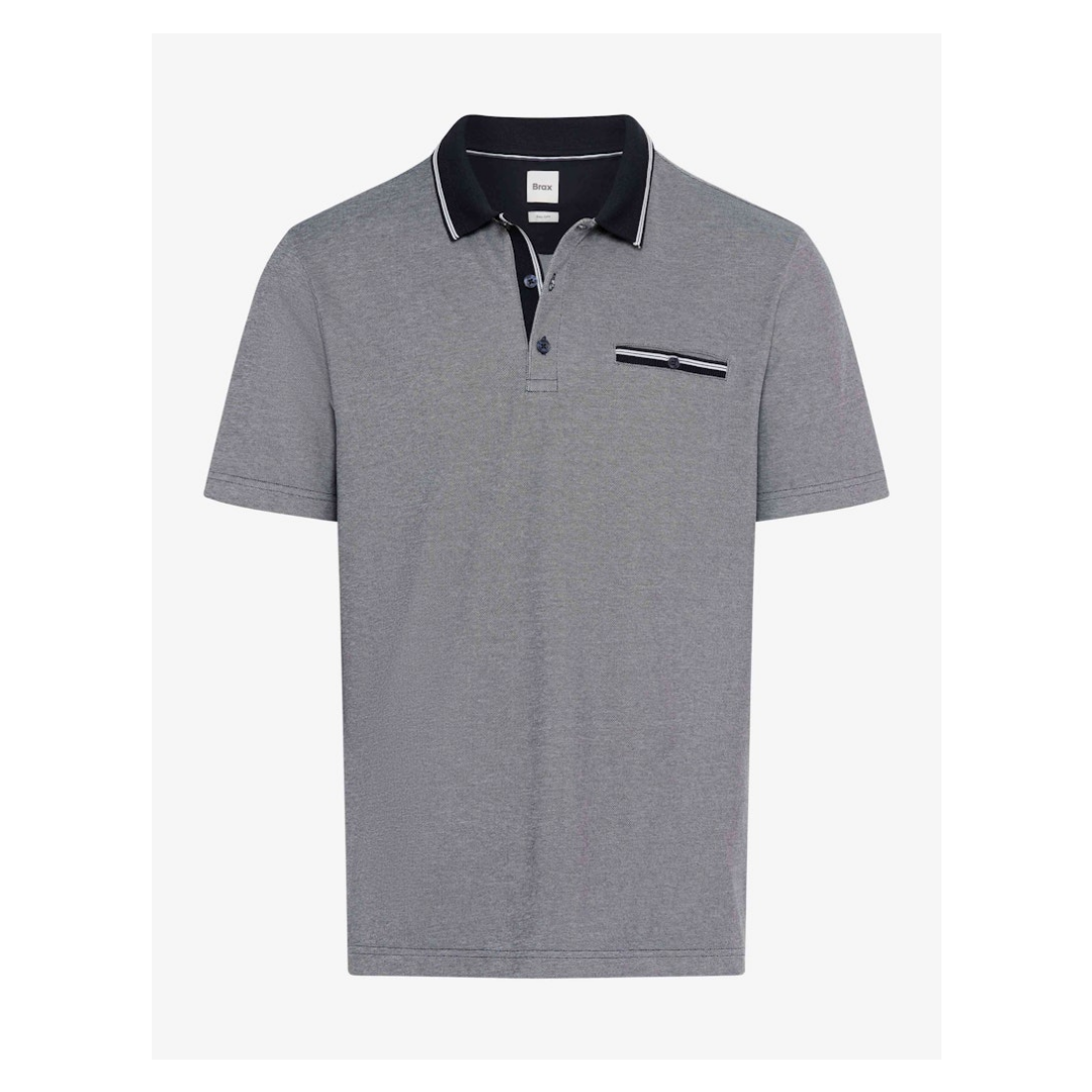 BRAX Polo Shirt Classic Fit Baumwolle-Polyester Navy