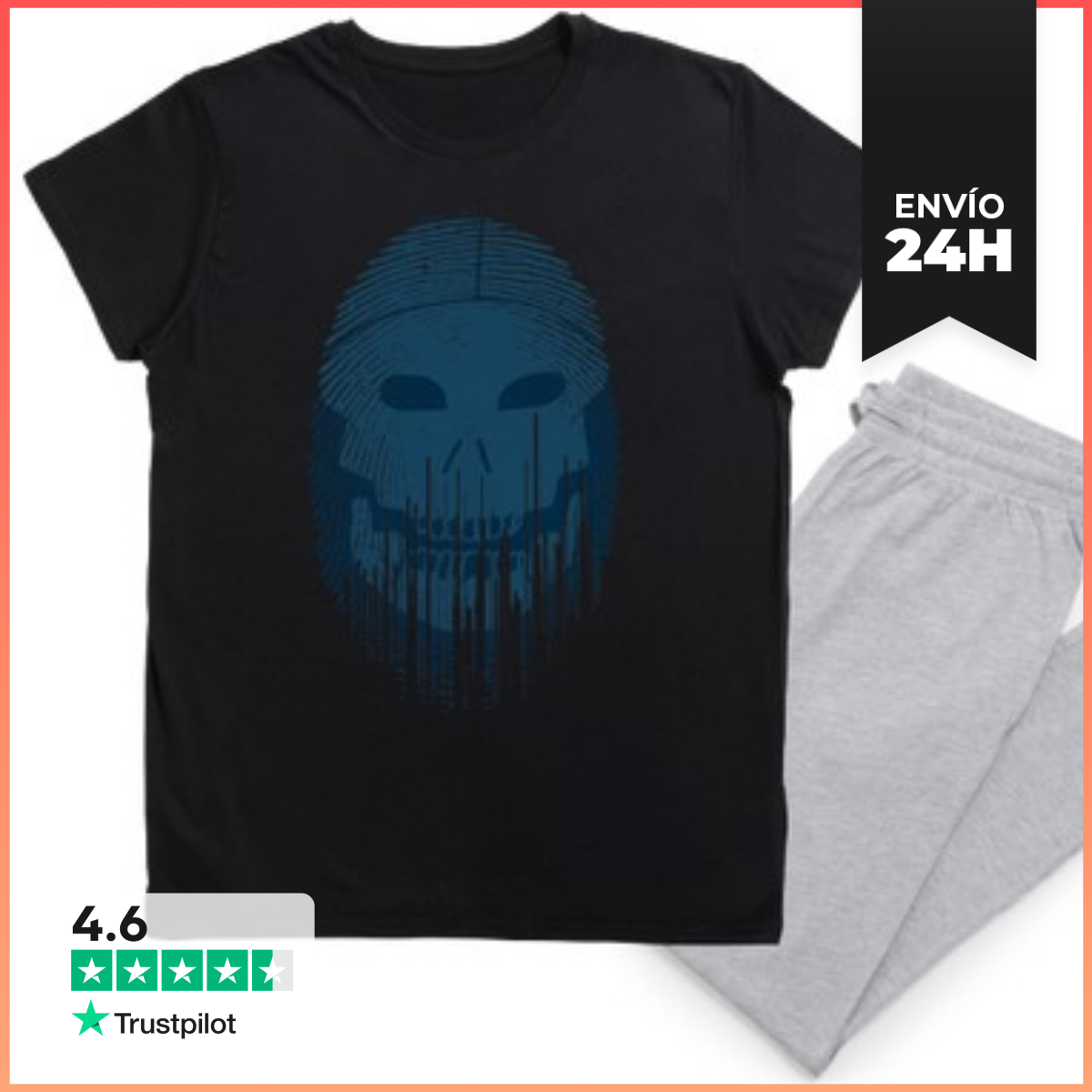 Pijama Huella Mortal. Azules LaTostadora
