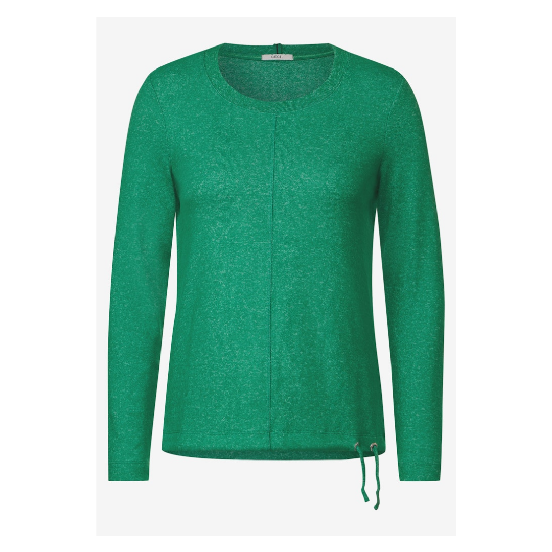 Cecil - Damen Langarmshirt - Grün - Größe: S - bei Tara-M