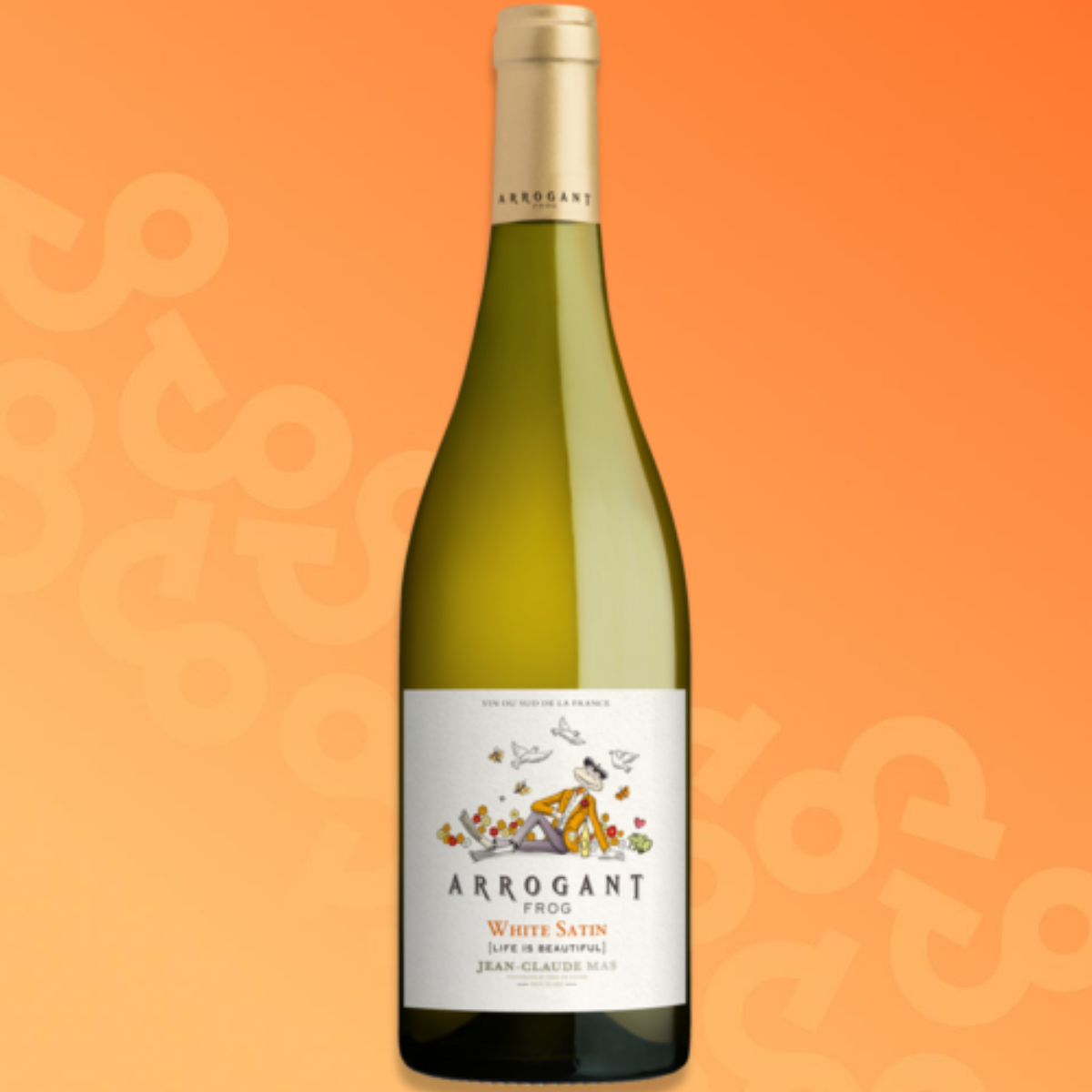 Bottle of Arrogant Frog White Satin white wine 75 cl