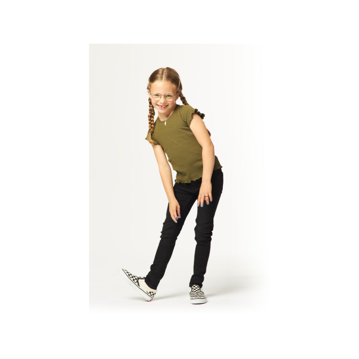 HEMA Kinder jeans skinny fit zwart (zwart)