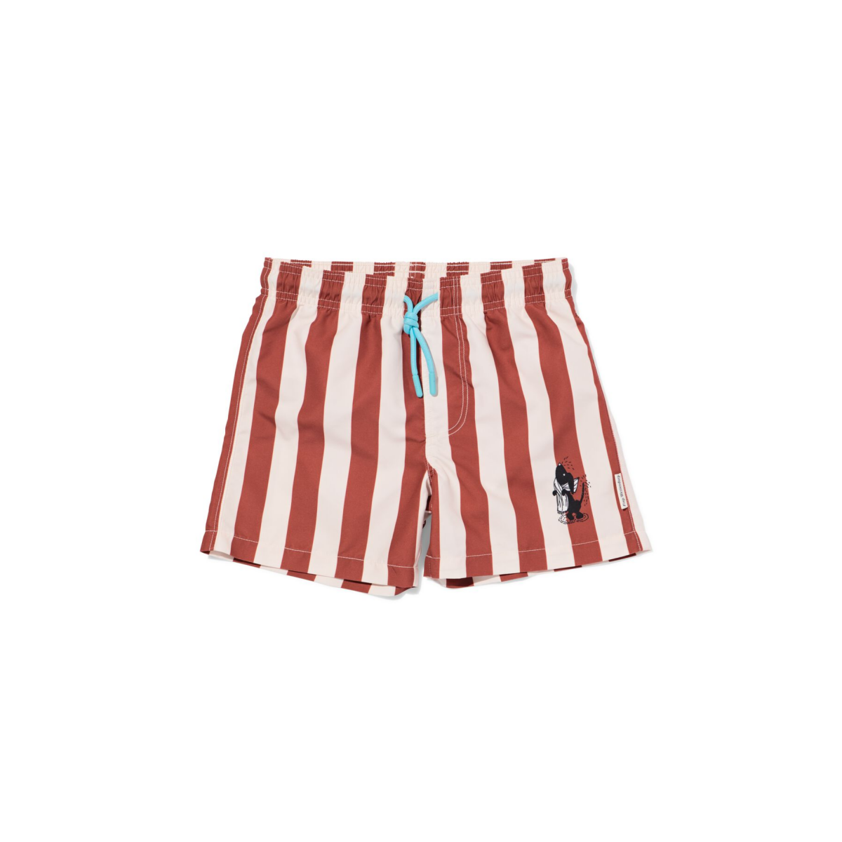 HEMA Takkie kinderzwembroek strepen bruin (bruin)