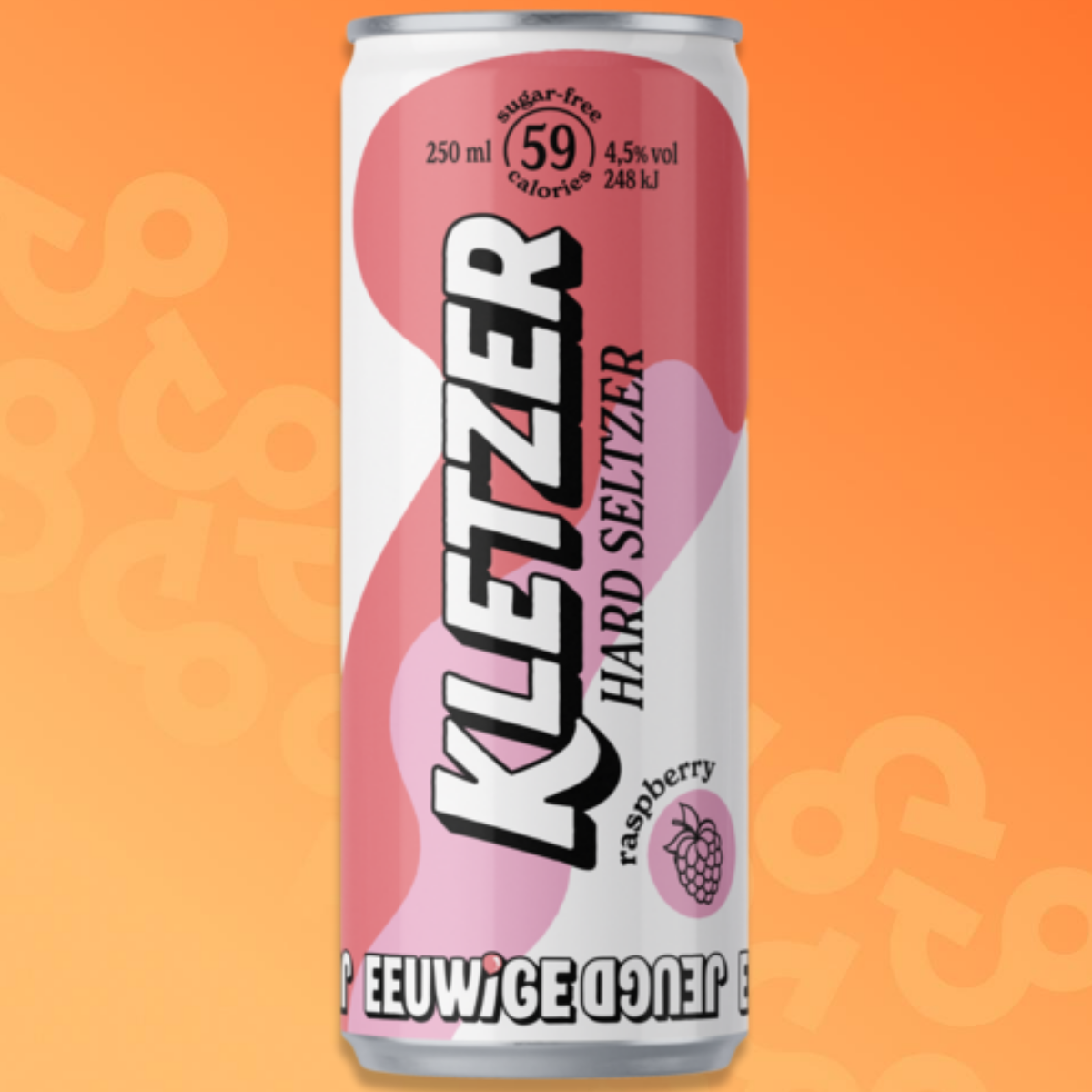 Kletzer Hard Seltzer Raspberry can 25 cl