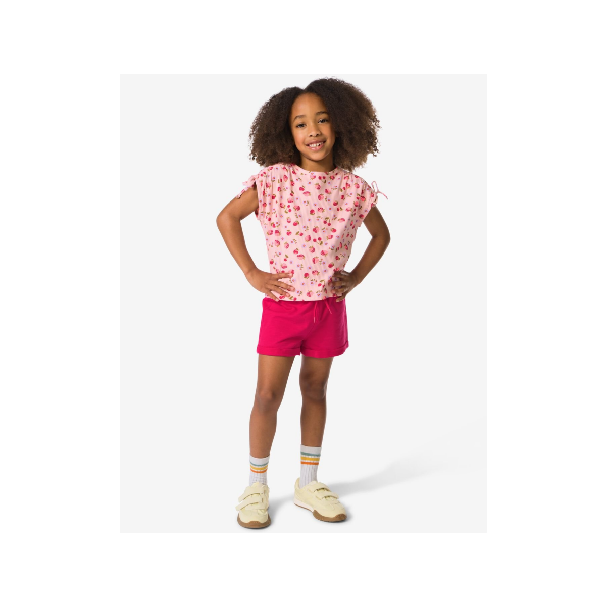 HEMA Kinder sweatbroek comfy fit fuchsia (fuchsia)