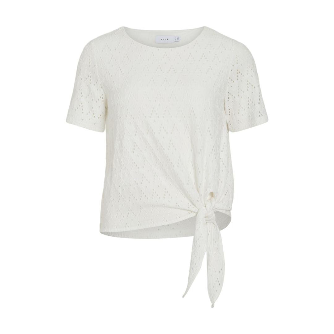 Vila - Damen T-Shirt - Weiß - Größe: S - bei Tara-M