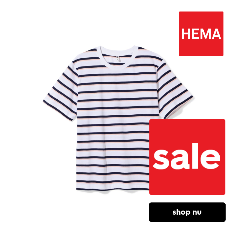 HEMA Dames T-shirt Larissa regular fit lichtblauw (lichtblauw)