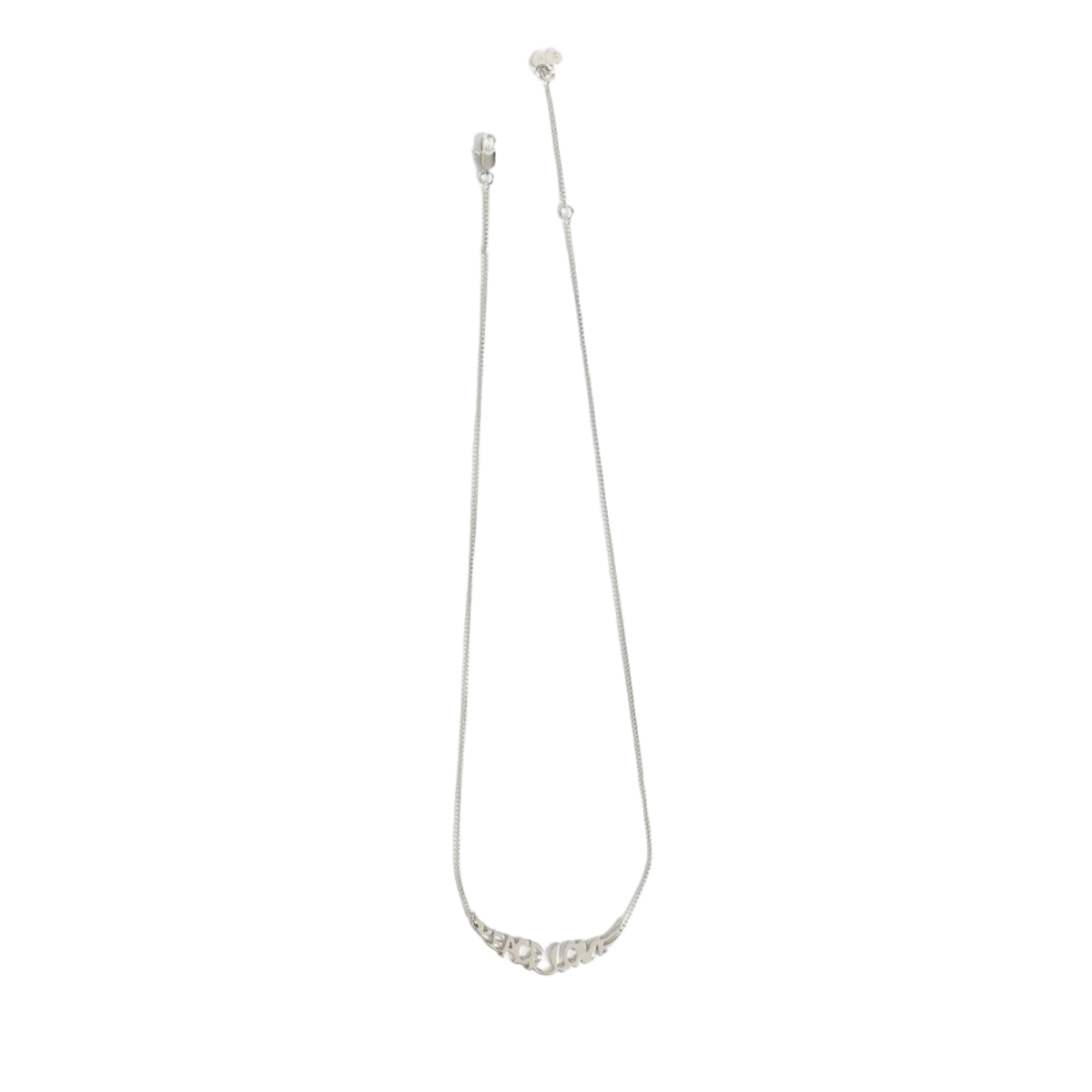 Zadig & Voltaire Donna Shiny Silver Collana Peace