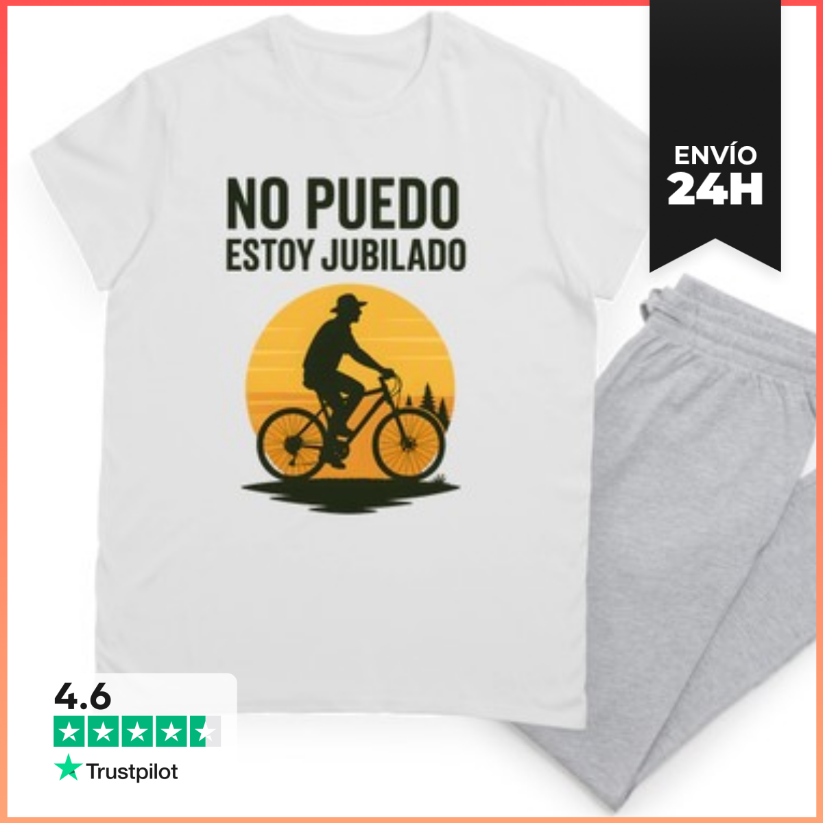 Pijama Regalo Jubilado Ciclista LaTostadora