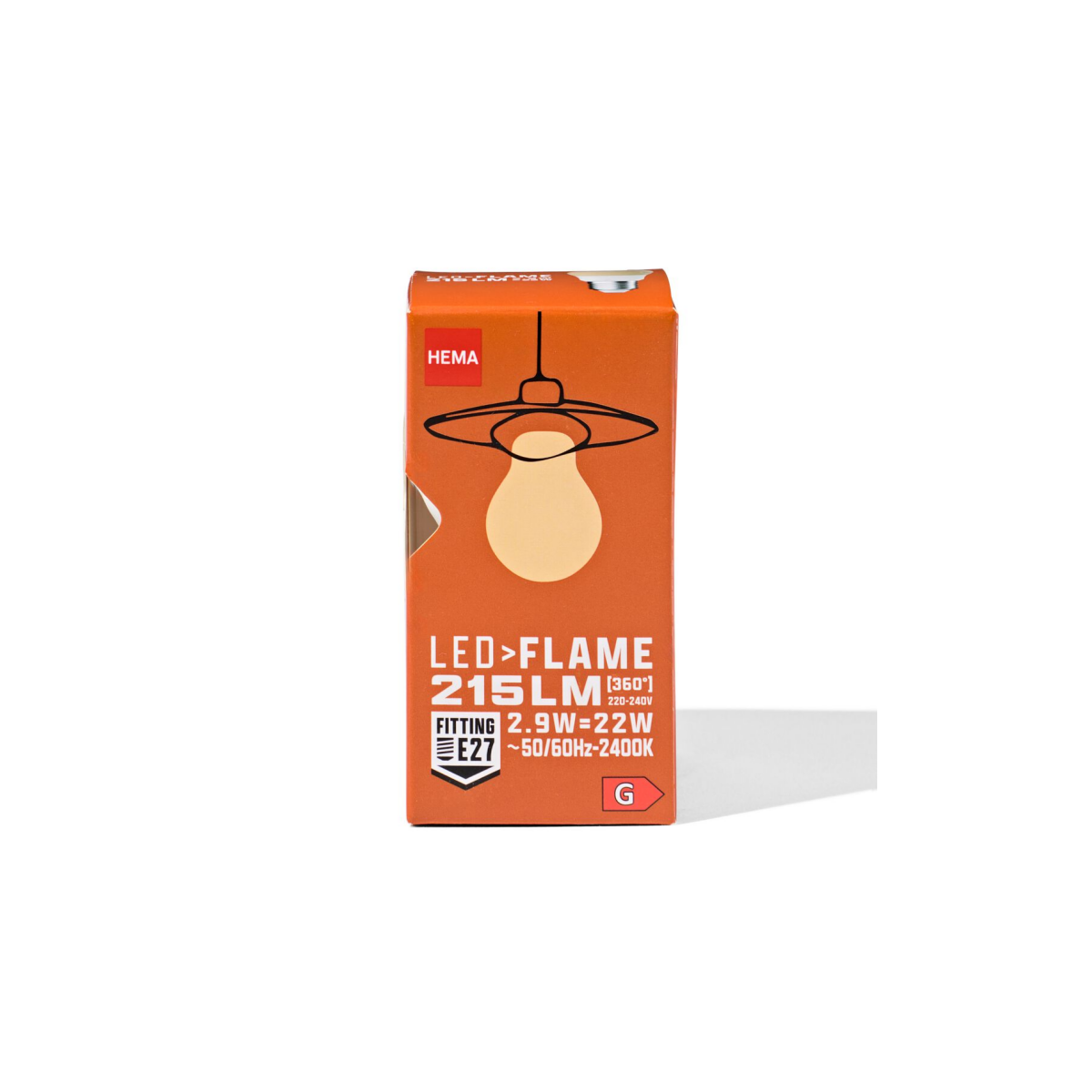 HEMA HEMA Led Kogel Smd Flame E27 3.5W 215lm