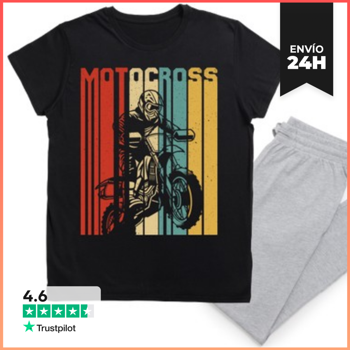 Pijama MOTOCROSS MOTO RETRO VINTAGE laTostadora