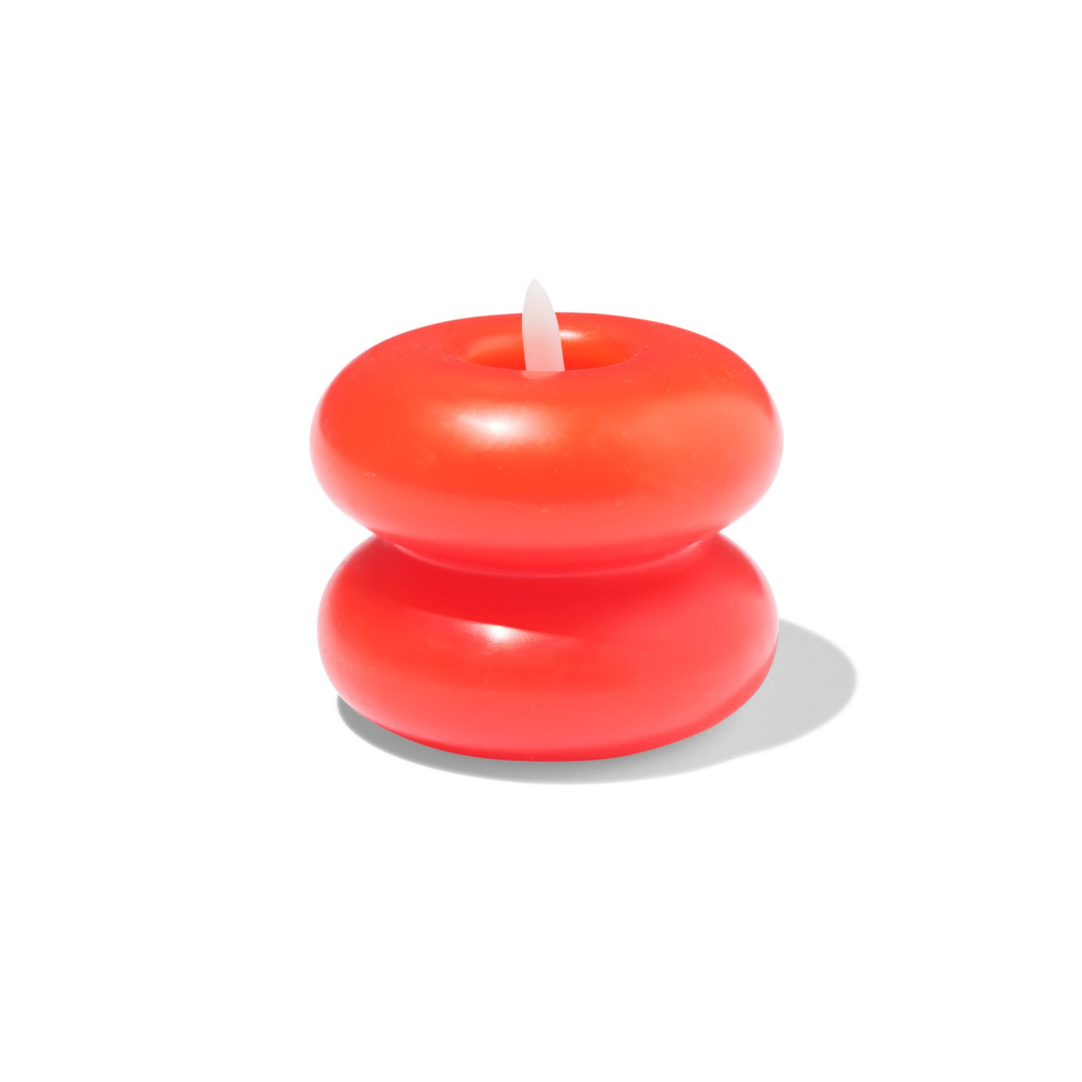 HEMA HEMA Led-vormkaars ⌀10x9.5cm Oranje (oranje)