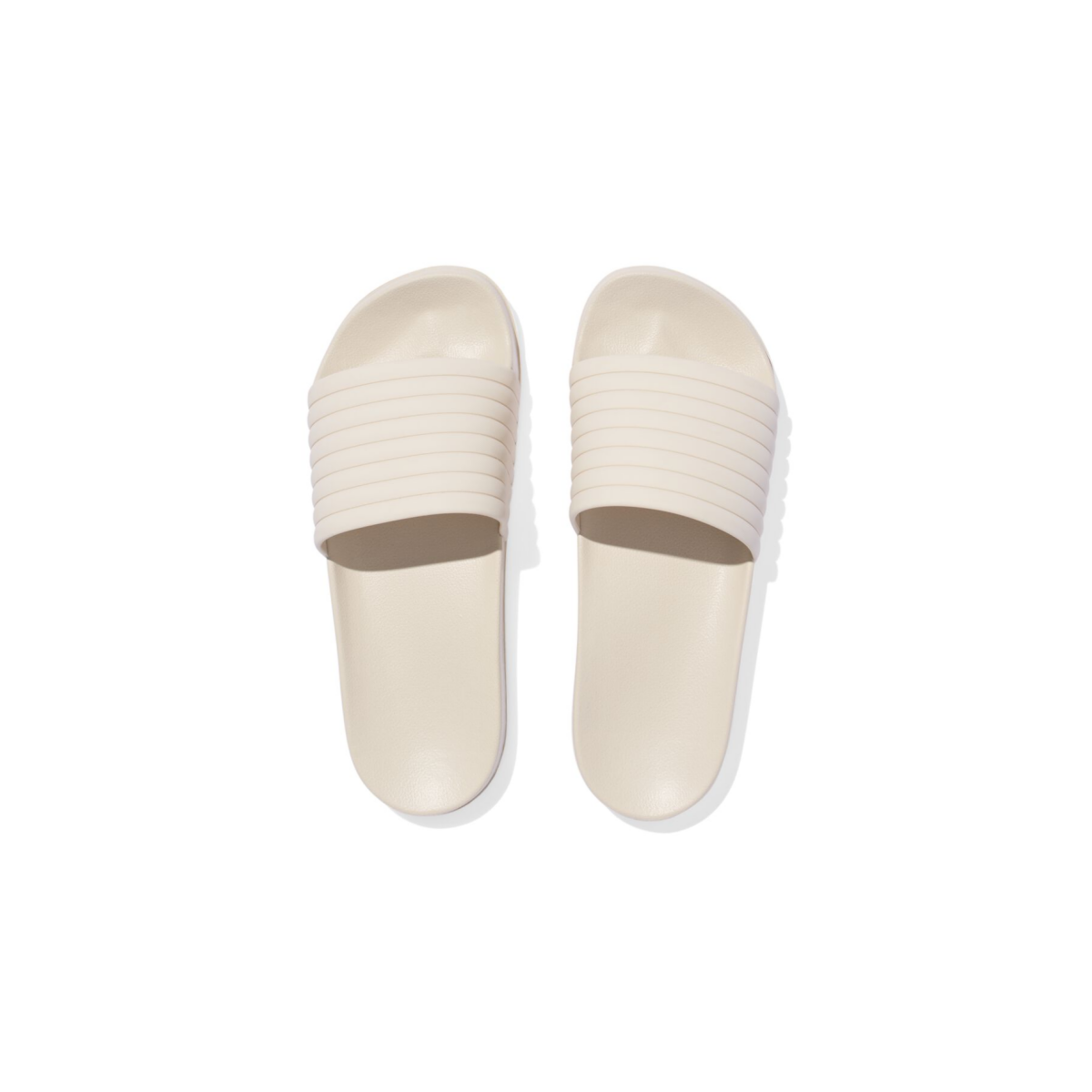 HEMA Damesbadslippers met ribbelband gebroken wit (gebroken wit)