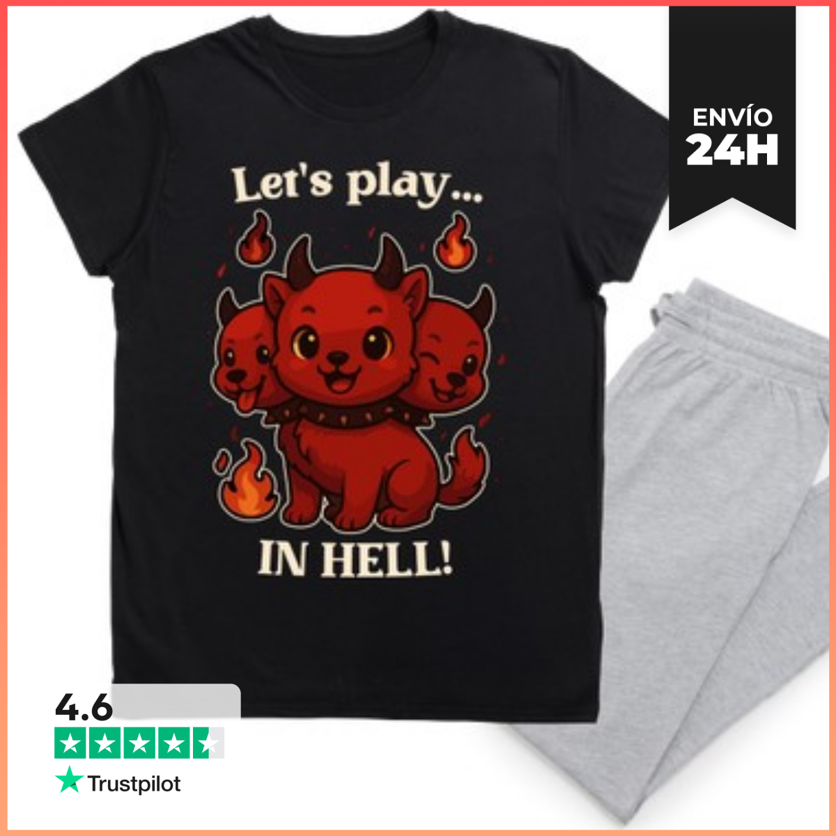 Pijama LETS PLAY IN HELL laTostadora