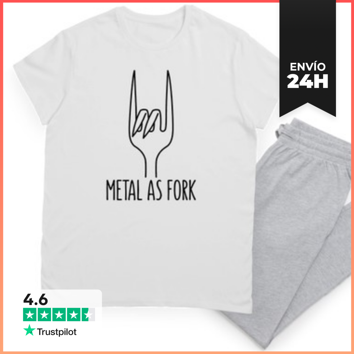 Pijama Cuerno De Diablo Negro De Metal Como Te LaTostadora