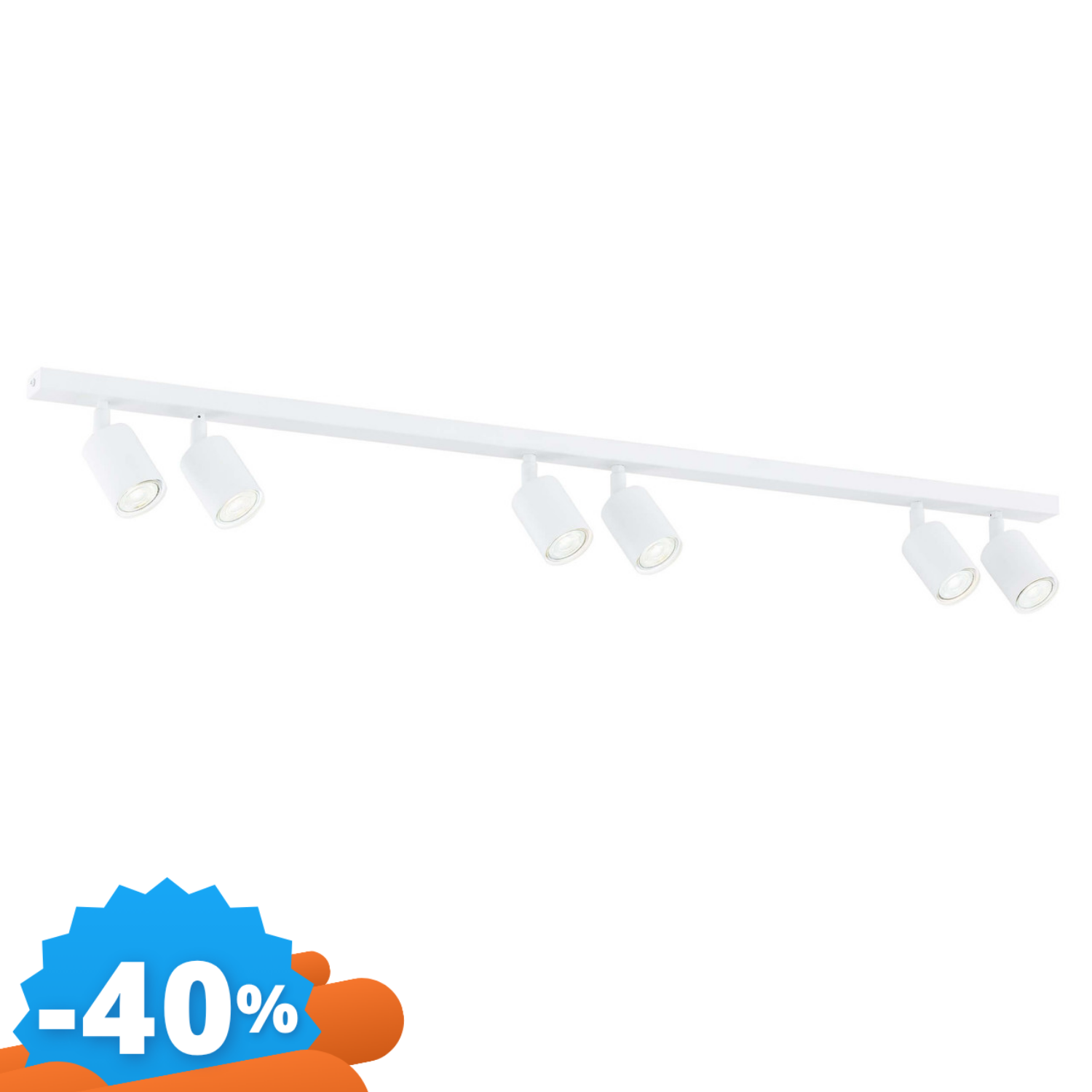 Emibig Lighting Bianco Lampadario Da Soffitto Flash 6 White Gu10