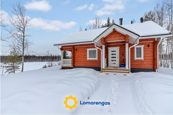 Huvila tornionjoen rannalla