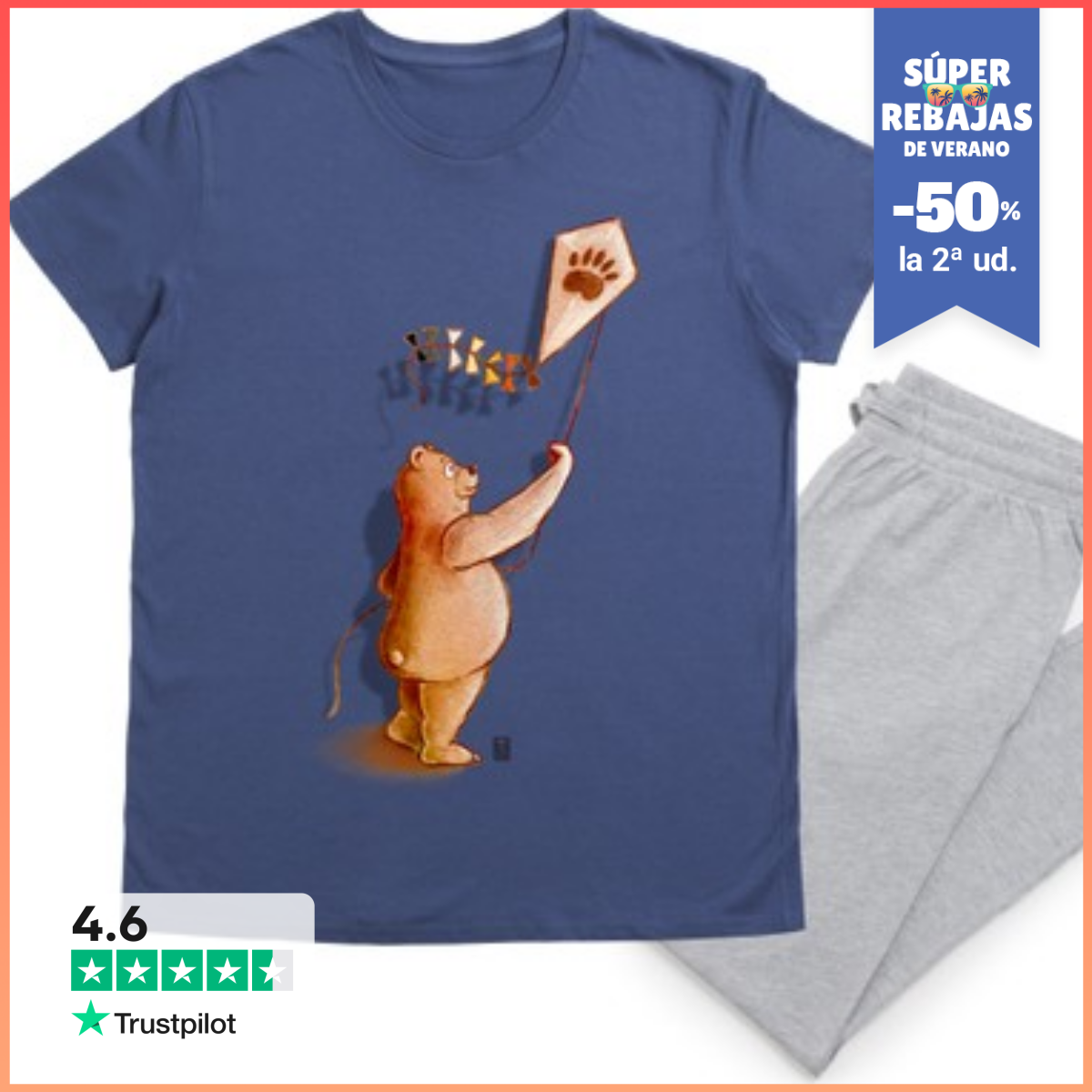 Pijama Oso Con Cometa. Pijama LaTostadora
