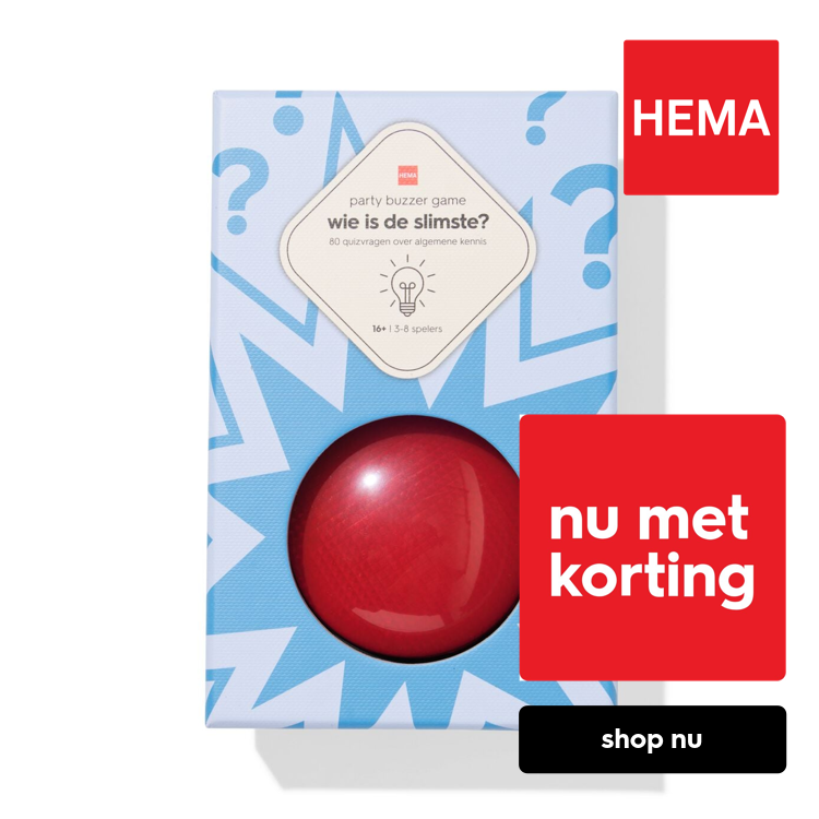 HEMA Party buzzer game wie is de slimste?