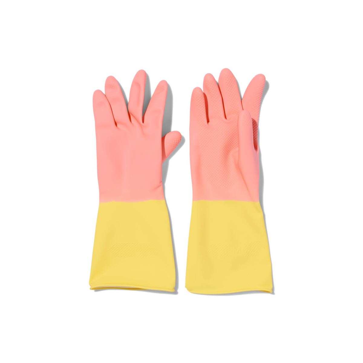 HEMA HEMA Huishoudhandschoenen Latex Roze M (7-7.5)