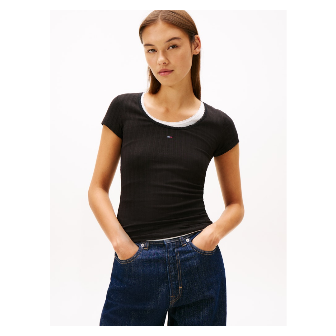 Tommy Jeans Damen T-Shirt Dw0dw21570 günstig online kaufen