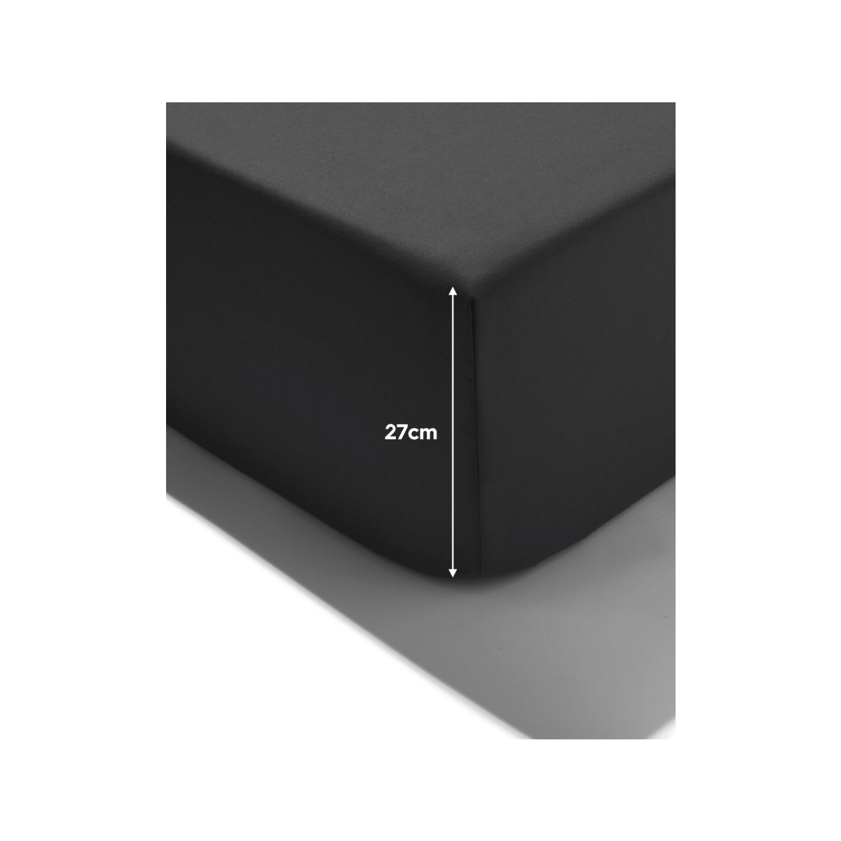 HEMA HEMA Hoeslaken 180x200cm Jersey Donkergrijs (donkergrijs)