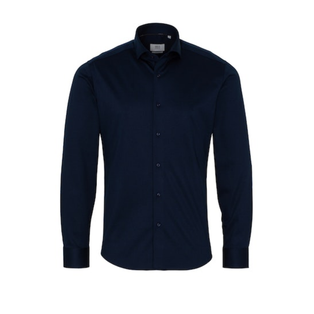 ETERNA - Herren Langarmhemd - Blau - Größe: 40 - bei Tara-M