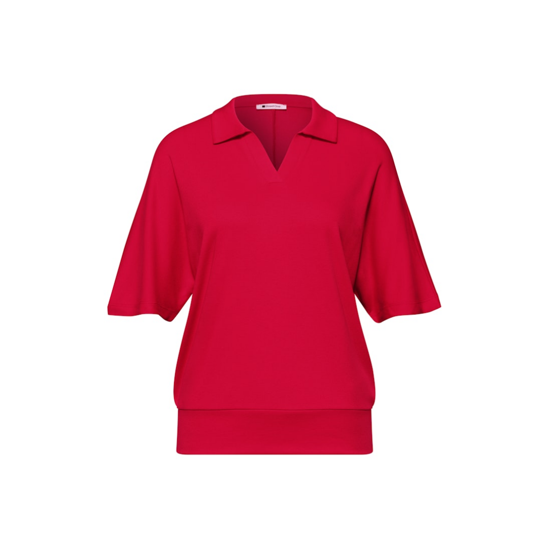 Street One - Damen T-Shirt - salsa red - Größe: 36 - bei Tara-M
