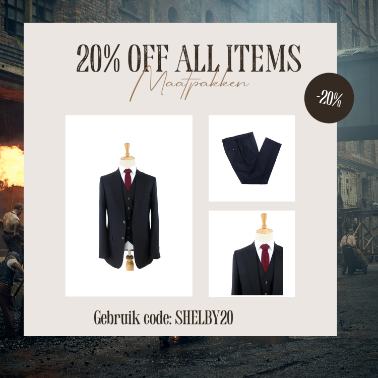 Maatpak Voor Heren | 3-delig Pak | Zwart | Kamgaren Wol | Lichtgewicht & Ademend | Peaky Blinders