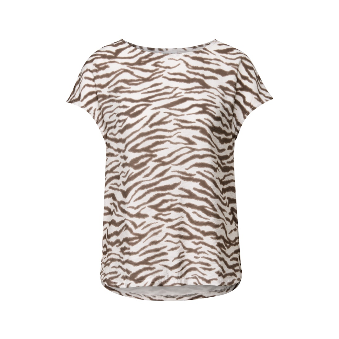 Street One - Damen T-Shirt - nomad brown - Größe: 38 - bei Tara-M