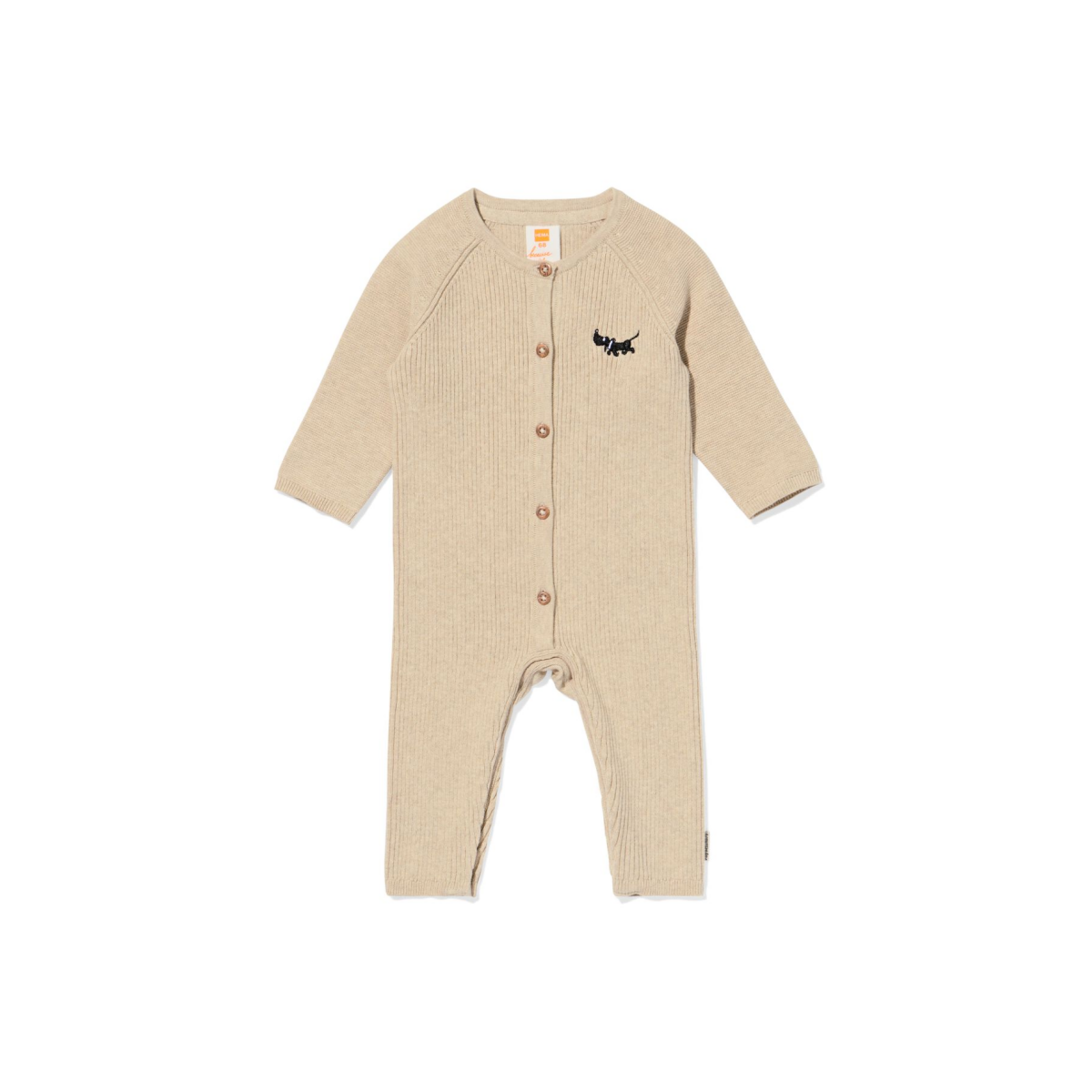 HEMA Takkie newborn boxpakje grofgebreid zand (zand)