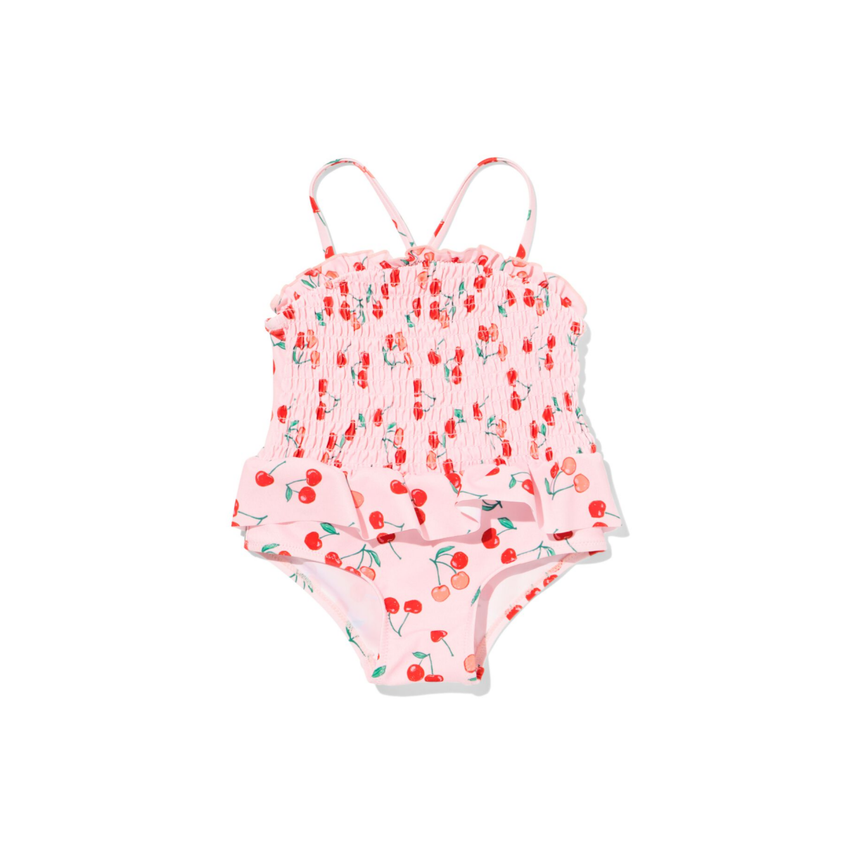 HEMA Babybadpak smock kersen roze (roze)