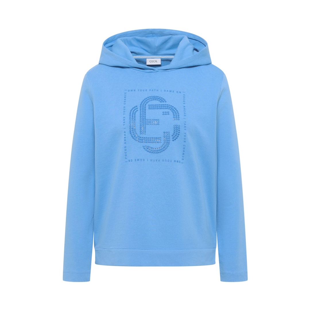 Cecil - Damen Langarmshirt - fountain blue - Größe: XL - bei Tara-M