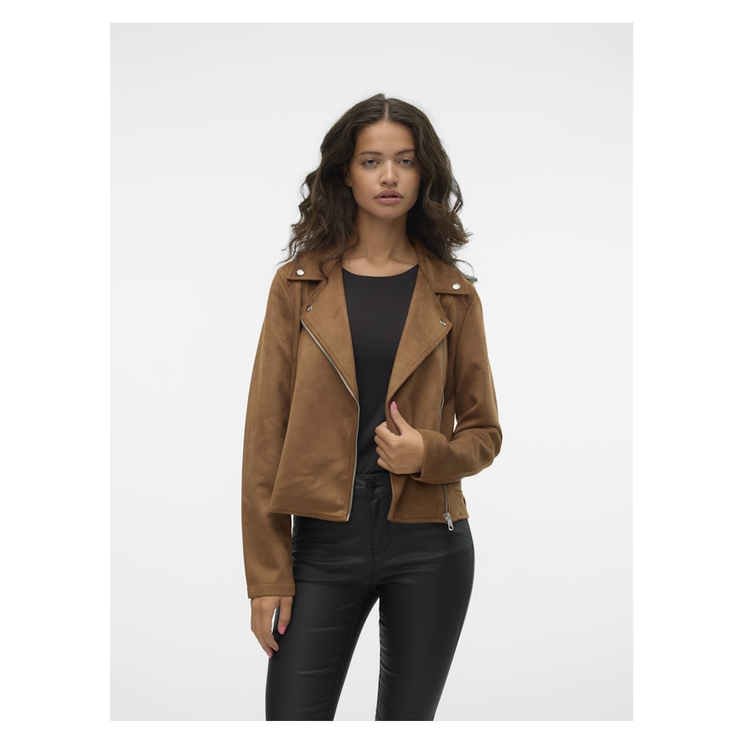 Vero Moda Braun Lederjacke Jose In Cognac - Bild 4