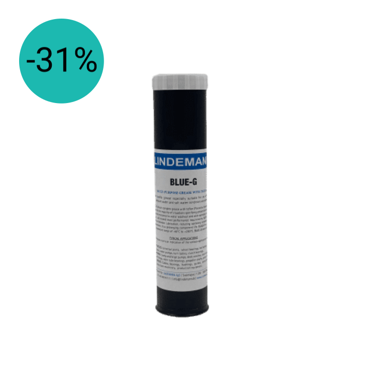 Lindemann Blue-G 400 gr / PTFE blauw vet (teflon), niet-smeltend, roestbestendig | Multi Purpose | EP | Dutch Performance Products