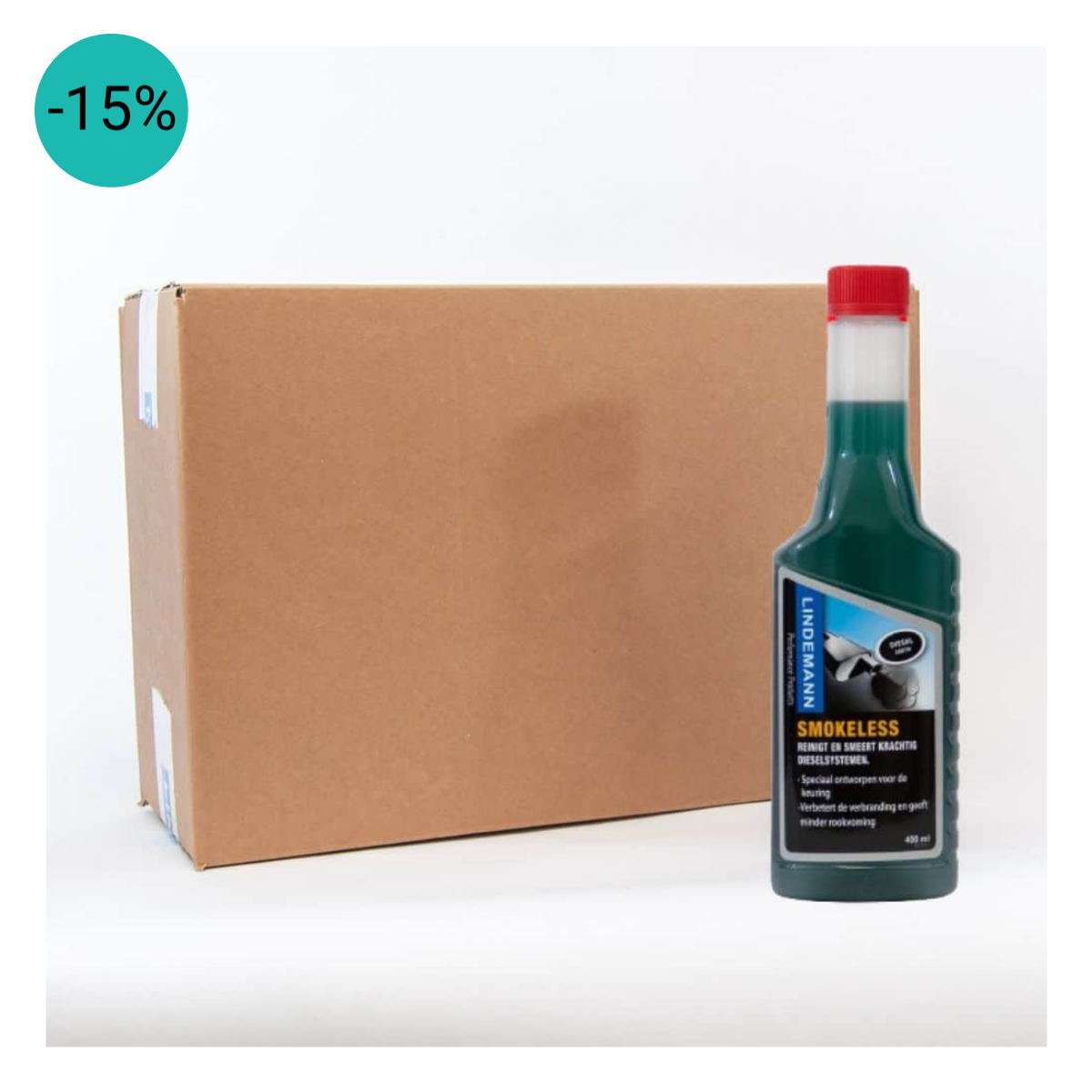 Lindemann Smokeless 16 stuks (doos) / additief tegen rook / verstuiver reiniger / injector reiniger diesel | Dutch Performance Products